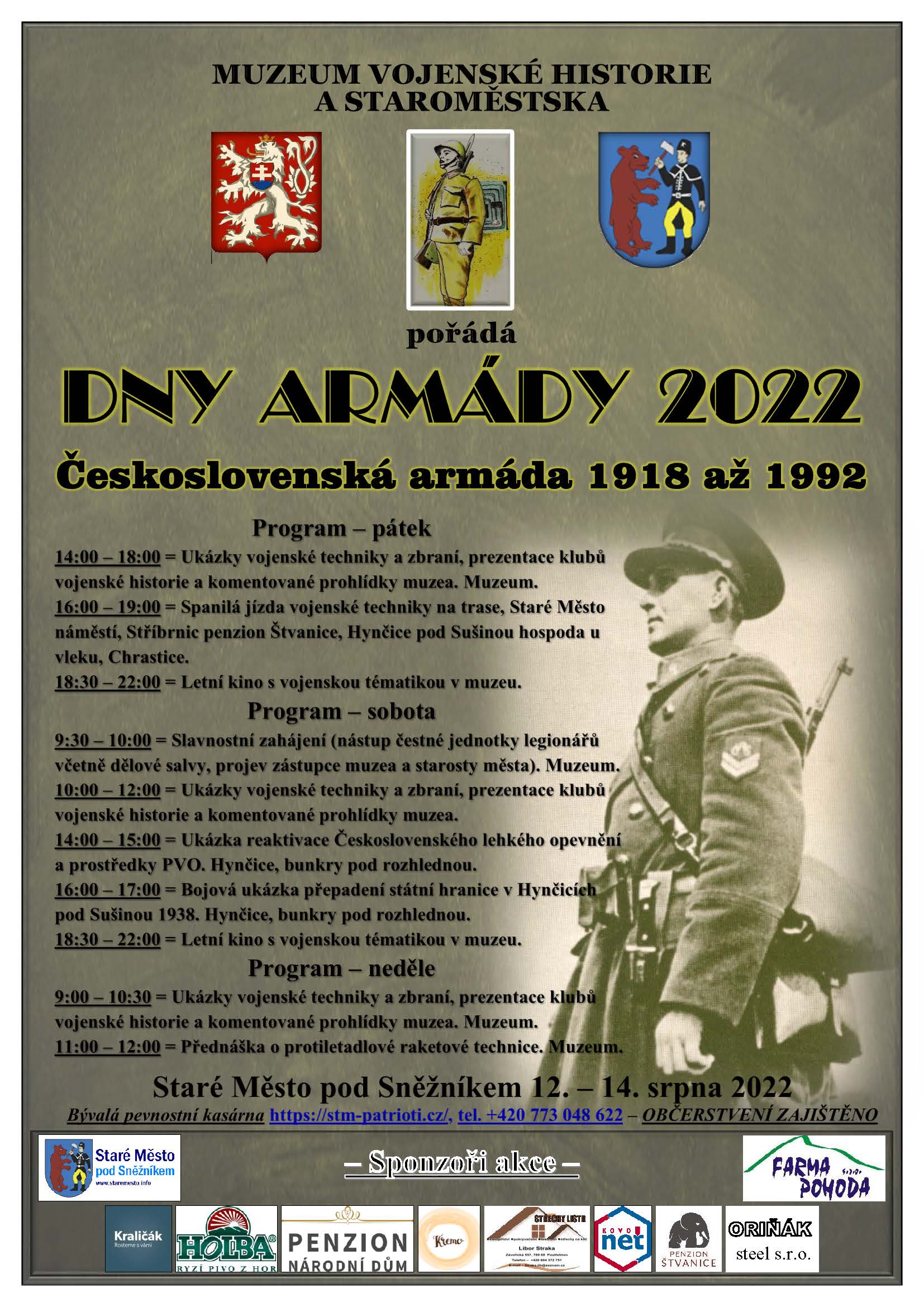 Pozvánka - Dny armády 2022